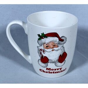 Peppermint & Pine 16 oz Merry Christmas Santa Coffee Mug Cup